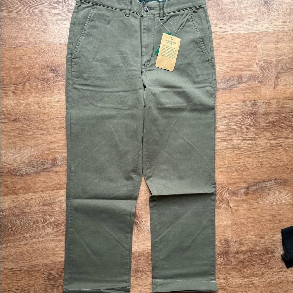 L.L. Bean Olive Green Chino Pants